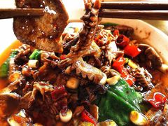 肝腰合炒-豆腐脑花