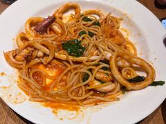 番茄蘑菇腌肉意面-JINNS锦时 steak&pizza(浸信会礼拜堂旧址店)