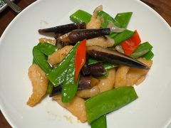 云南鸡枞菌小炒鲜虾滑-觅唐MITONG(鸟巢店)
