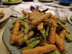咸蛋金沙藕条-上楼私房菜(院士路店)