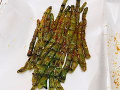 烤豆角-小桂林烧鸽子