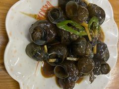 紫苏酸笋鼓汁炒田螺-南记食粥坊·宵夜大排档(南桂店)