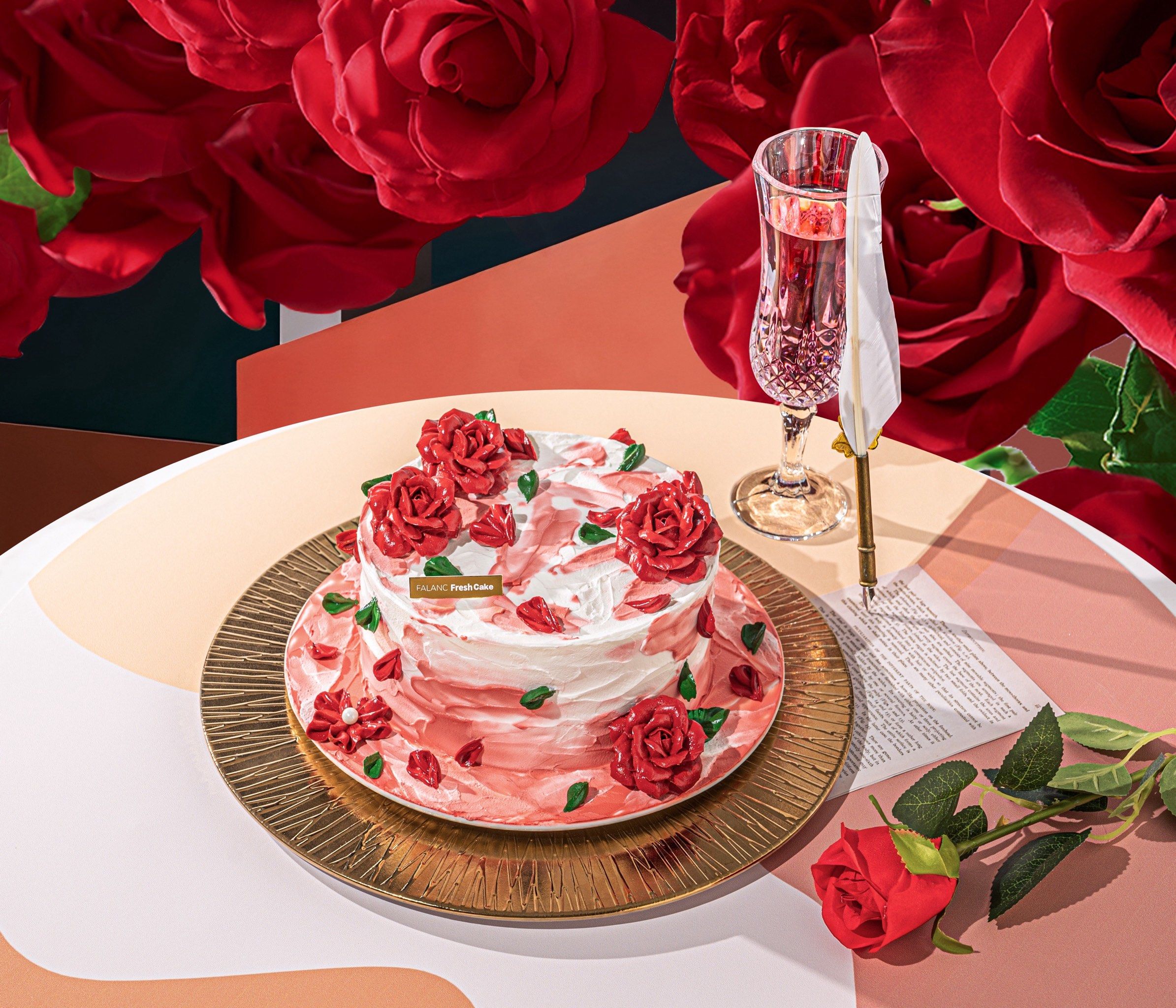 太浪漫了这款玫瑰蛋糕!原来不止上海有!