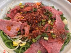 油泼牛肉面-手擀菠菜面(西康路店)