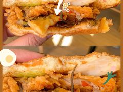 香辣鸡枞菌菌菇鸡腿双层堡-肯德基(南五店)