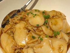 黄芽菜肉丝炒年糕-玫瑰厅上海菜(兴国路店)