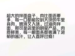 -歹歹的加个面过油肉拌面