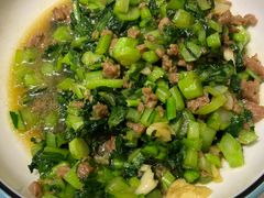 菜心牛肉粒-刘胖子家常菜·蹄花焖藕(中南店)
