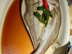 葱椒鲈鱼-绿茶餐厅(王府井永宁门店)