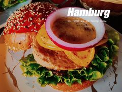 蘑菇素排汉堡-Lets burger非常汉堡·环球风味(蓝色港湾店)