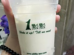 四季奶青加椰果燕麦-1点点(晒布店)