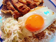 生炸鸡腿蛋饭-食运茶餐厅(文化宫店)