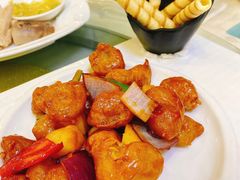 金奖乳香蜜桃淮山咕噜肉-清心鸡沙田乳鸽店·非遗传承(石溪店)