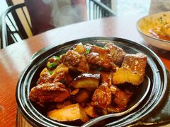 砂锅菌菇闷排骨-镇江苏宁万豪酒店-苏筵中餐厅