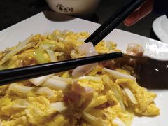 韭黄虾仁滑蛋-香鼎坊江西菜(国奥店)