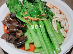 白灼菌菇菜心-新白鹿餐厅(嘉兴八佰伴华府店)