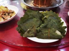 饽椤叶饼-山海关清和浑锅店
