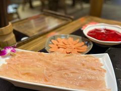 农家鲜鸭肠-渝大狮毛肚老火锅(普陀店)