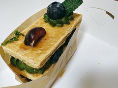 抹茶巧克力拿破仑-私人做法(苹果社区店)