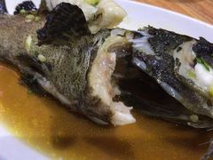 葱油芝麻斑-渔中舟海鲜大排档(普陀沈家门店)