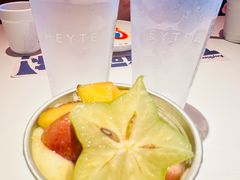 手炒岭南甘草四果炒冰-喜茶(深圳万象城黑金店)