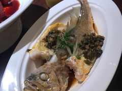雪菜蒸黄鱼岛小黄鱼-庭院江南菜•烤鸭•非遗传承(丰台总部基地店)