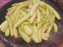 铁板鲜芋梗-农厨好味·温泉鹅·农家菜