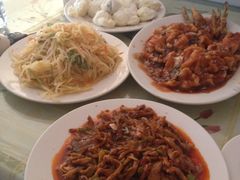 鱼香肉丝、雪绵豆沙、松鼠鱼、炝土豆丝-清香园大连老菜馆(成仁街店)