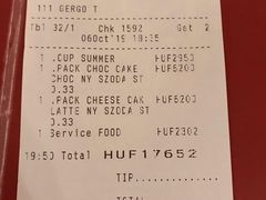 账单-纽约咖啡馆