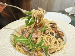 黑松露奶油培根菌菇细面-Me&Joe意大利面·珍珠奶茶(鲁班路店)