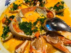 虾汤蛋羹葱油膏蟹-蟹榭·本帮江浙菜·蟹宴(五角场合生汇商场店)