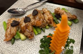 Truffle Pan-Seared Tiger Prawns