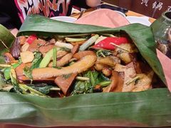 包烧野生牛肝菌-云海肴·汽锅鸡·云南代表菜(东坝金隅店)