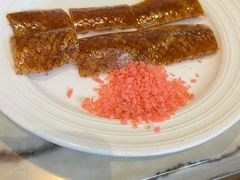 鸭皮沾跳跳糖-金百万烤鸭店(马甸店)