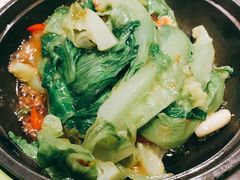 XO酱生菜啫啫煲-皇后餐厅-煲仔·小菜·打边炉(古北店)