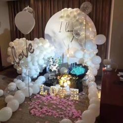 -七月气球布置订婚·宝宝宴· 求婚·生日布置(二七万达店)
