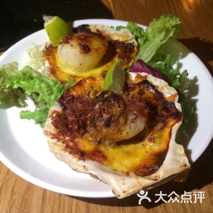 帕尔玛芝士火腿焗扇贝