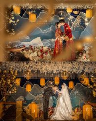 -三色锦婚礼定制