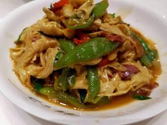 火腿炒农家豆腐皮-辣公子·千岛湖私房菜(滨江店)