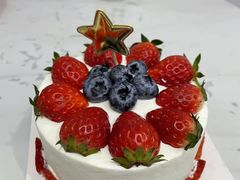 草莓甜心动物奶油水果蛋糕-艾加柒克蛋糕茶歇甜品台(春熙路店)