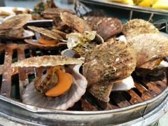 小屉蒸扇贝-京秀缘蒸汽海鲜农家菜大馅蒸饺
