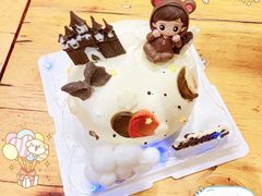 -咖咖熊蛋糕定制·蓝风车动物奶油