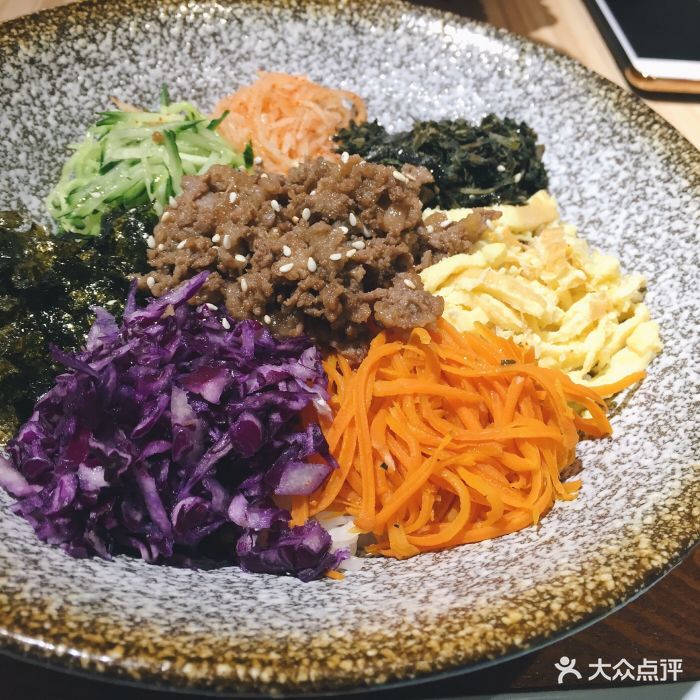 山蓟菜牛肉拌饭