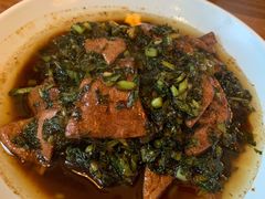 咸菜炒猪肝-双塔老饭店