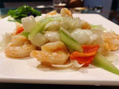 鲜百合炒虾球-悦真雅院·四合院·清真私房菜(雍和宫店)