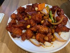 椒香虾仁爆鸡球-陈傻子餐厅(世纪都会店)