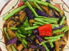 紫苏茄子豆角-家乡饭店(里仁洞店)