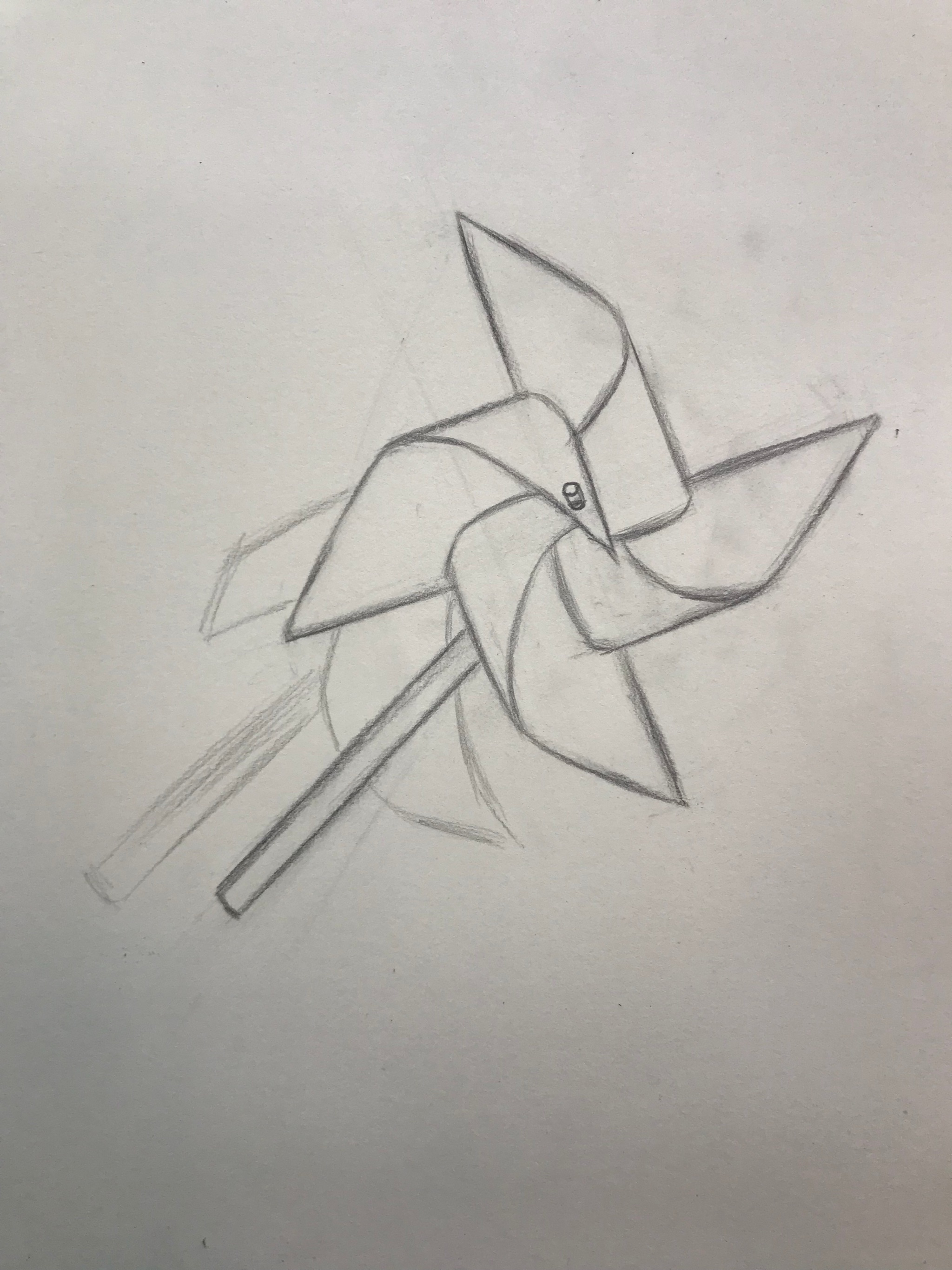 素描小风车步骤稿!