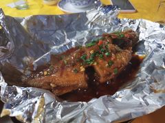 锡纸烧汁焗鲈鱼-肥姐美食(同福中路店)