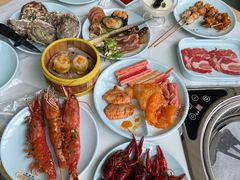-绿岛港轩海鲜烤肉涮锅自助餐厅